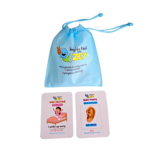 Rutinas y Partes del cuerpo -Flash Cards - 24 Imágenes a Full Color