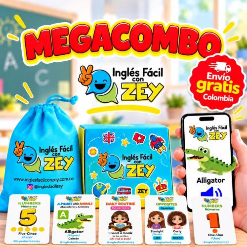 Mega Combo de Flashcards y llevas GRATIS Audios ilustrados. ¡Promo!
